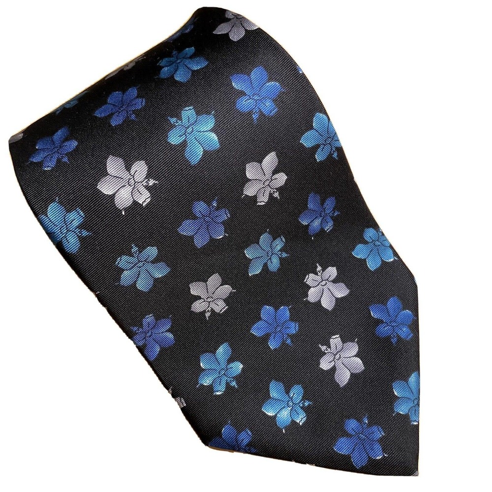 Vintage Adolfo Men's 100% Imported Silk Neck Tie Made In USA RN 2555